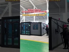 20フィートのグレーの拡張コンテナハウス ホテルのための鋼のドア